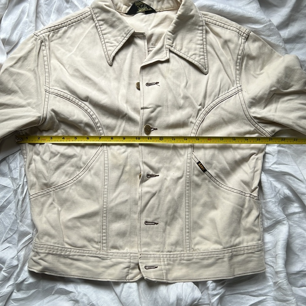 VTG LEE Canvas/Denim Trucker Jacket Size S - Picture 7 of 11